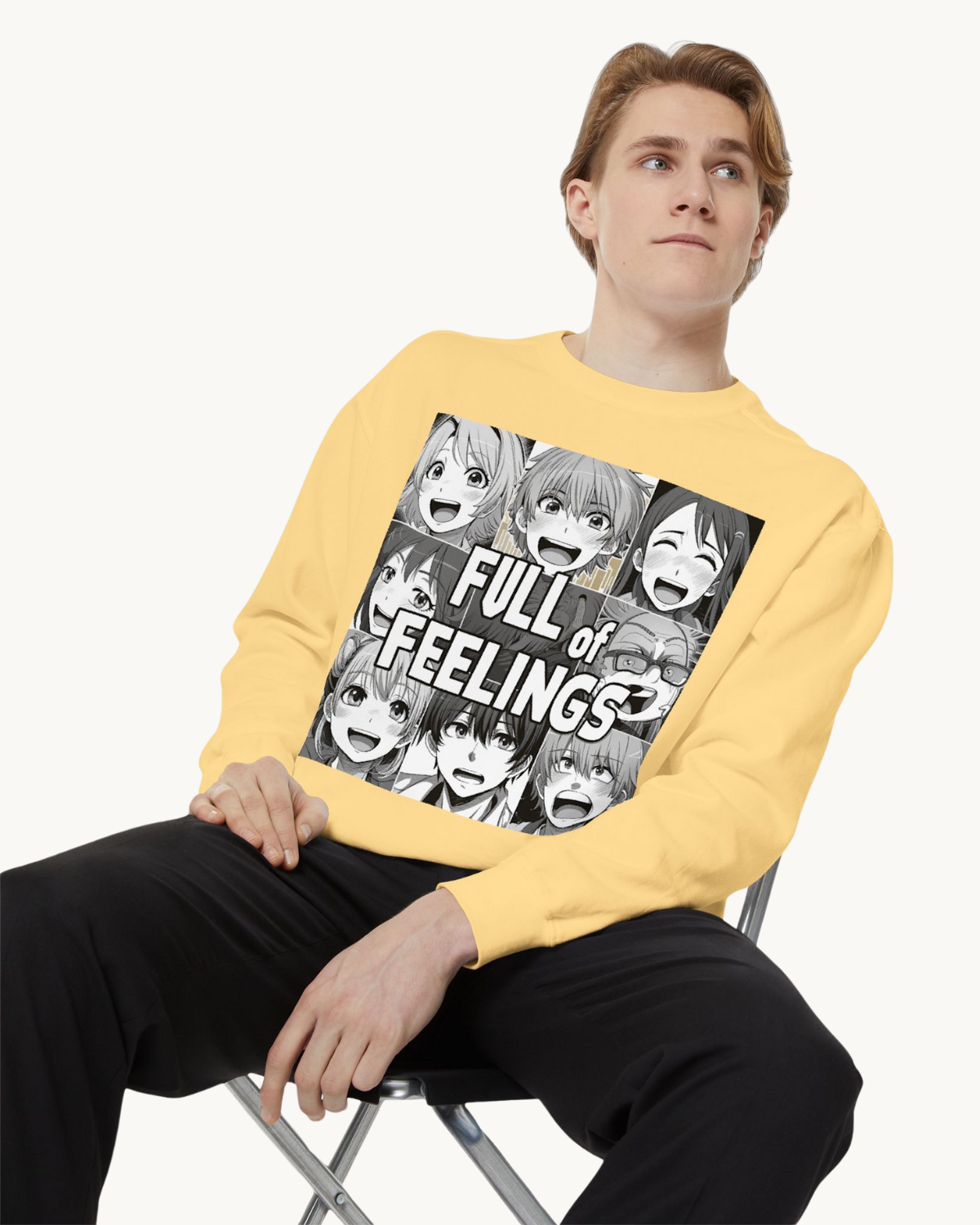 Full of Feelings Manga Unisex Sweatshirt