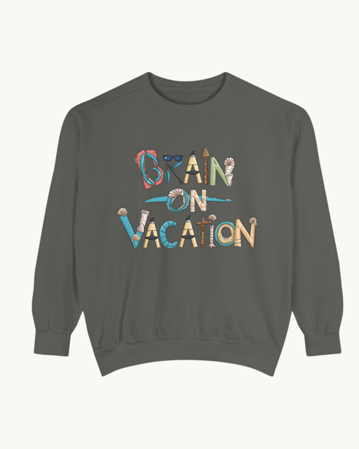 Brain on Vacation Unisex Sweatshirt