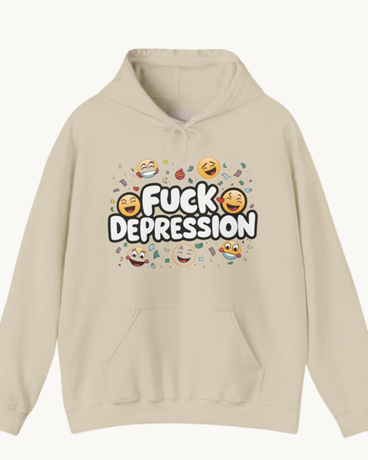 Fuck Depression Unisex Heavy Blend Hooded Sweatshirt