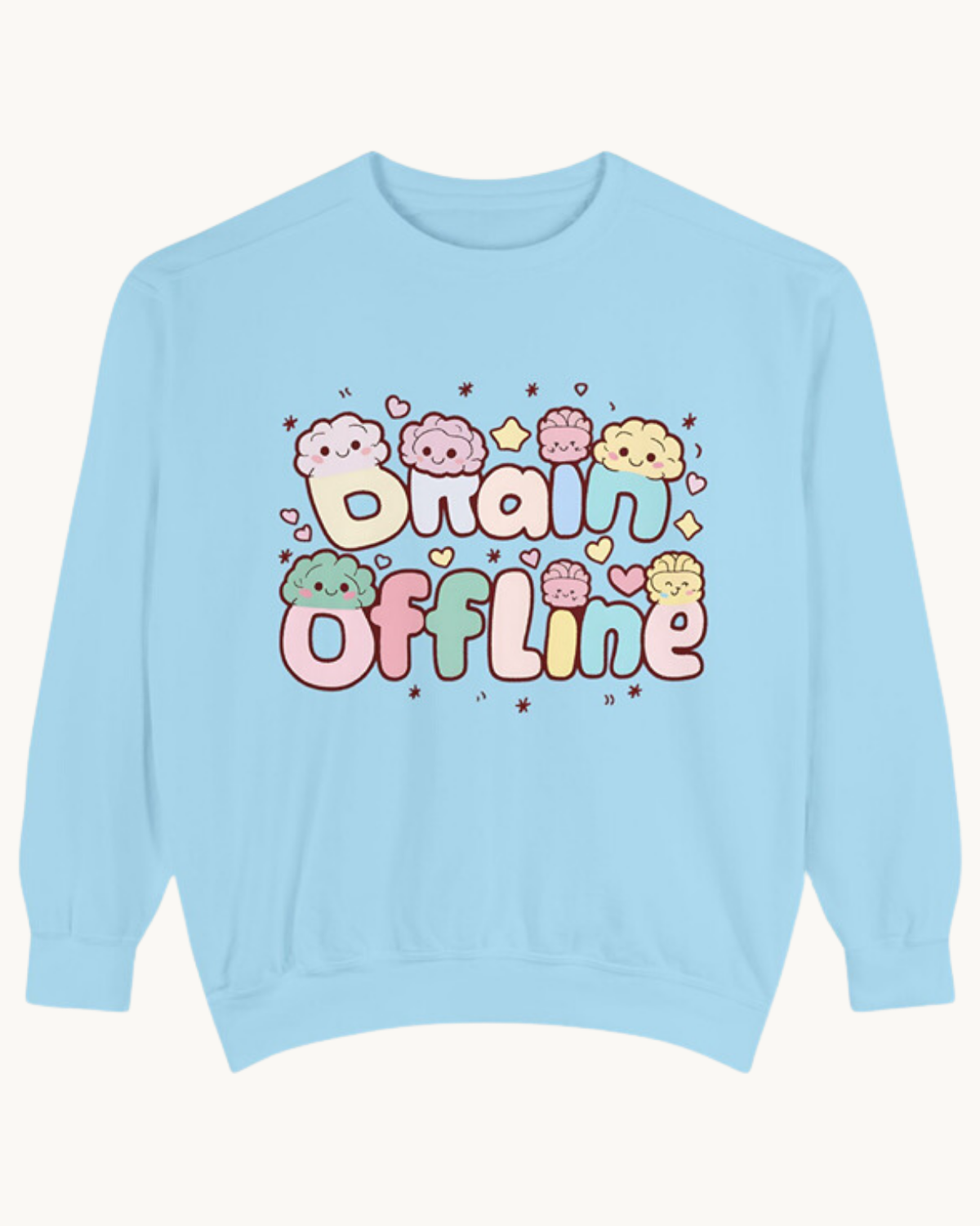 Brain Offline Unisex Garment-Dyed Sweatshirt | Relaxed Fit