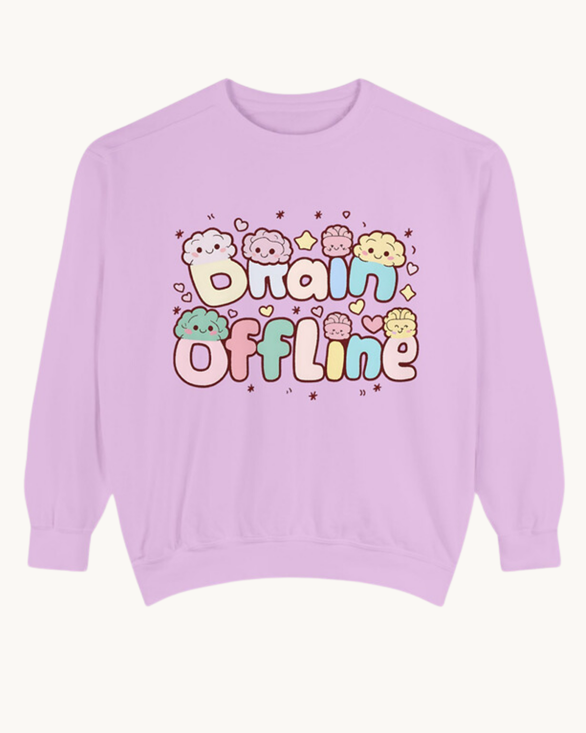 Brain Offline Unisex Garment-Dyed Sweatshirt | Relaxed Fit