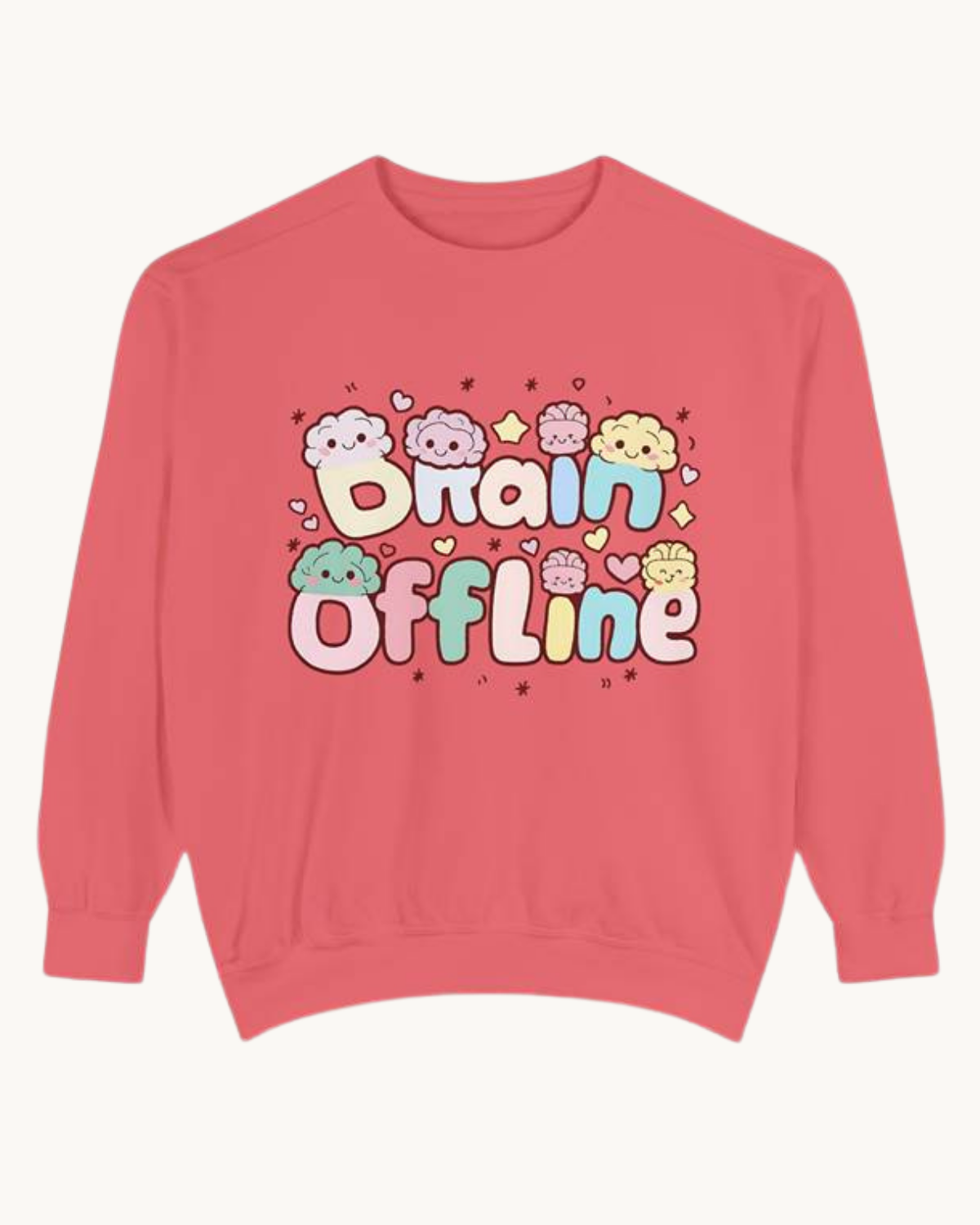 Brain Offline Unisex Garment-Dyed Sweatshirt | Relaxed Fit