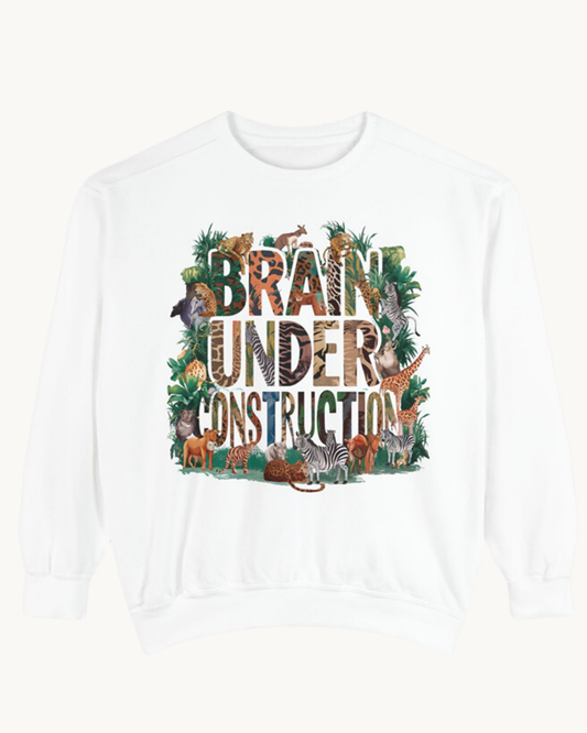 Brain Under Construction - Unisex Sweatshirt | Relaxed Fit