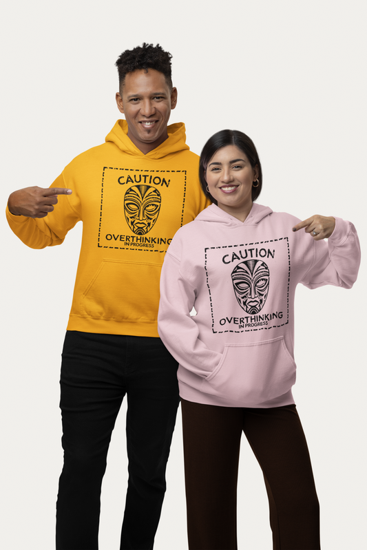 Caution: Overthinking in Progress - Unisex Heavy Blend Hooded Sweatshirt