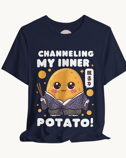 Channeling My Inner Potato Unisex T-Shirt – Comfortable & Stylish Casual Wear