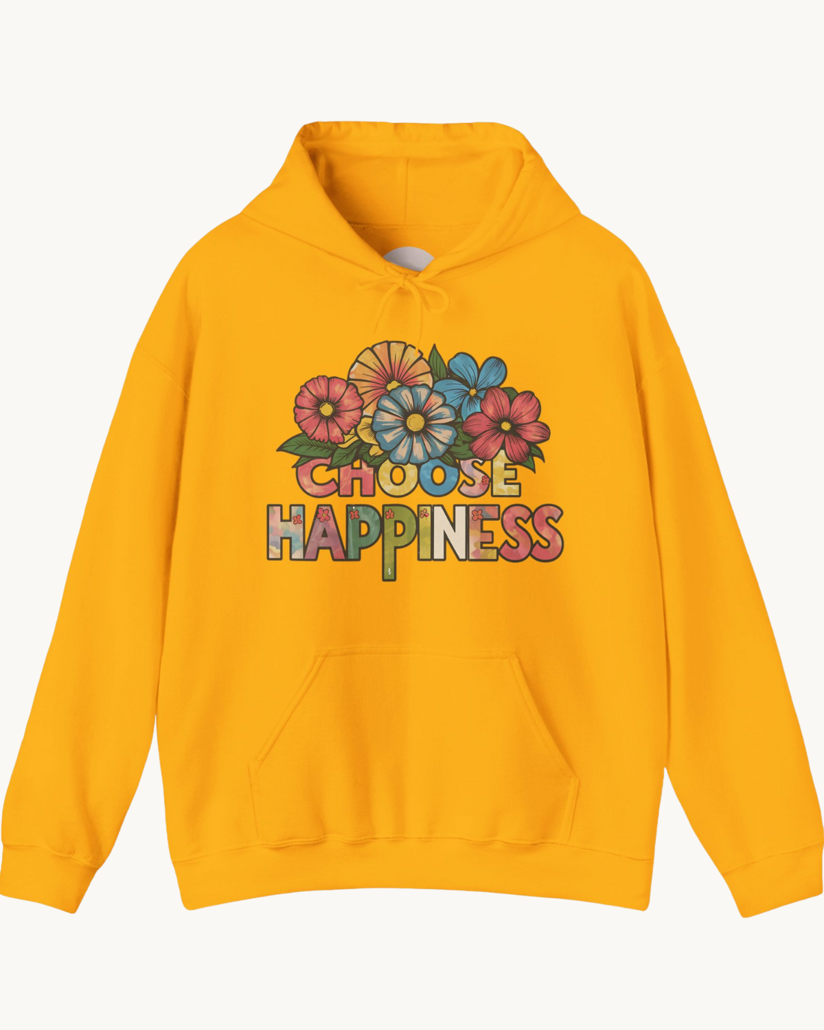 Choose Happiness Unisex Hoodie| Cozy & Ethical Comfort