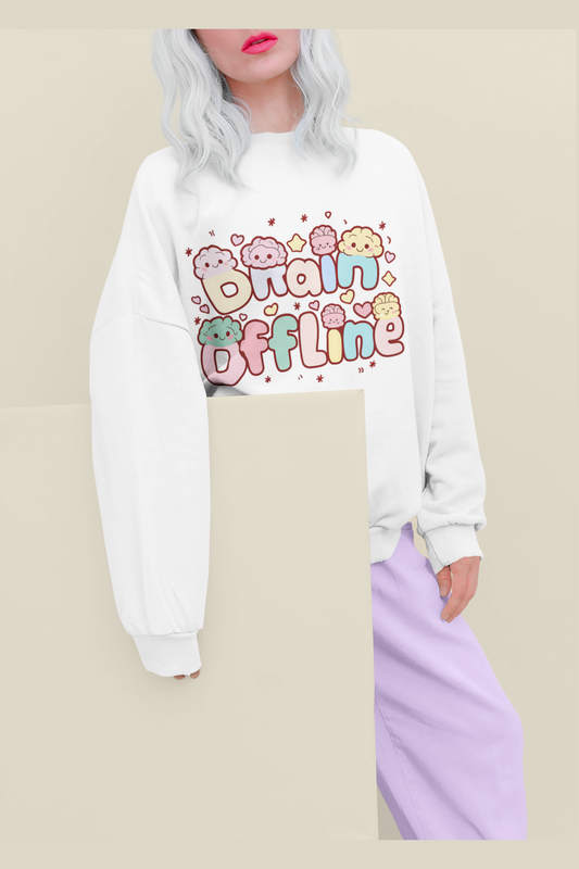 Brain Offline Unisex Garment-Dyed Sweatshirt | Relaxed Fit