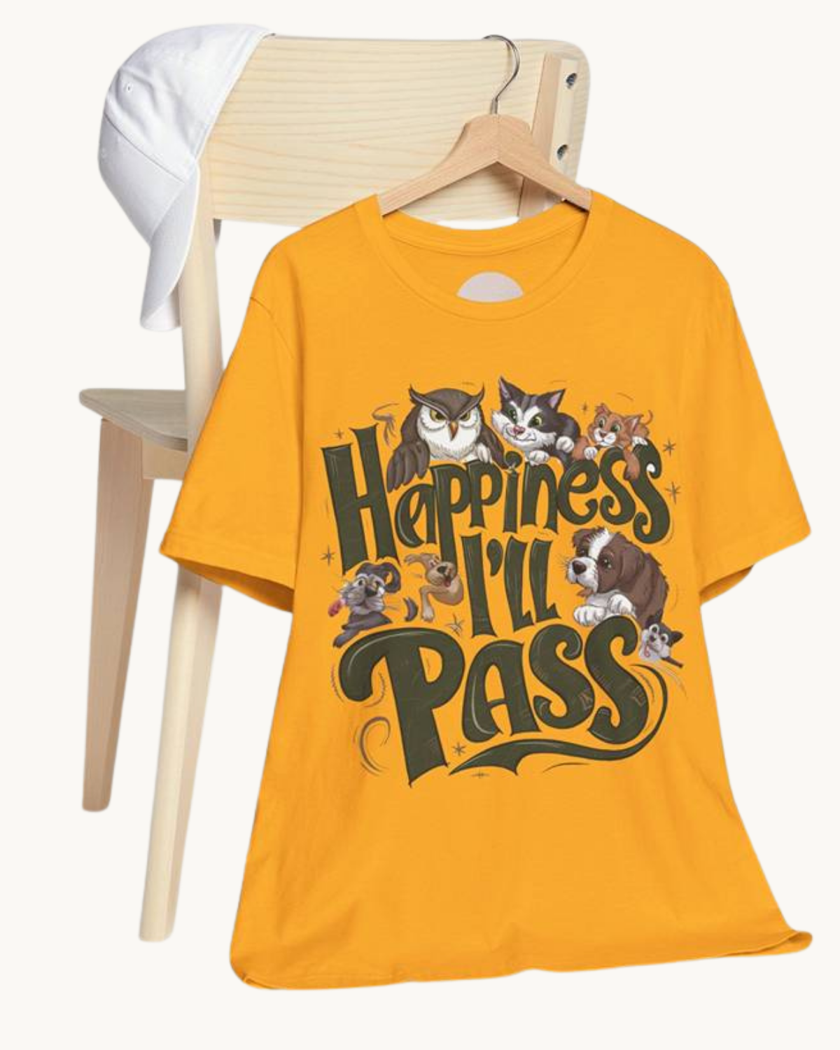 Happiness? I’ll Pass – Unisex Tee | Mental Health Statement Shirt