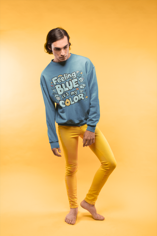 Feeling Blue Hoodie – Comfort with a Cause Sweatshirt | Hellofeels