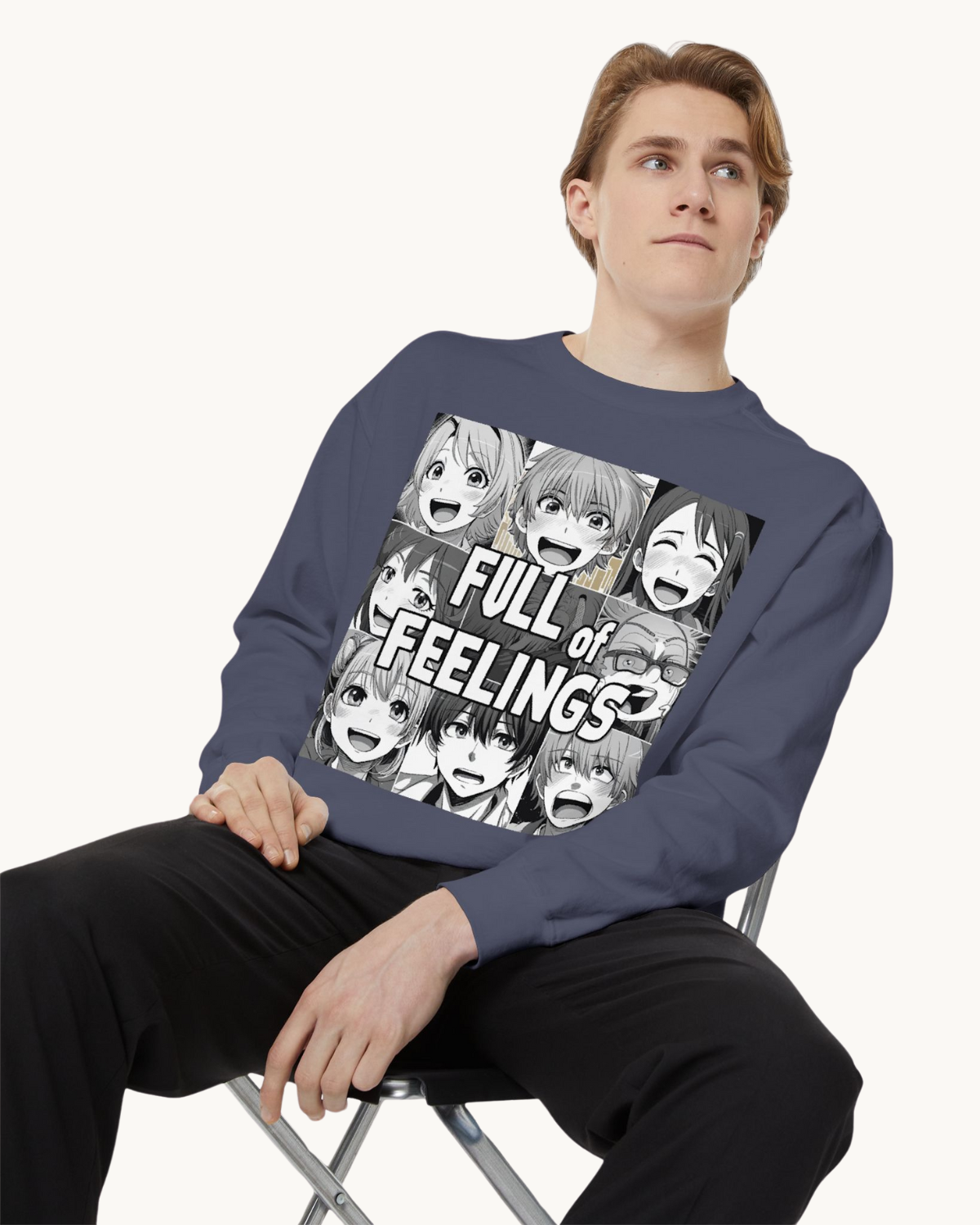 Full of Feelings Manga Unisex Sweatshirt