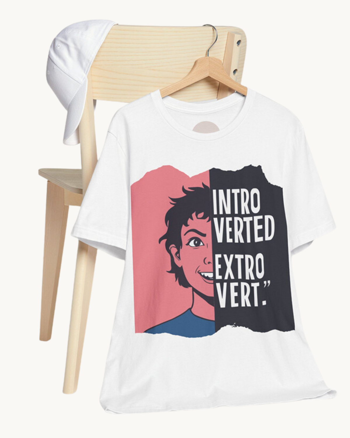 Introverted Extrovert T-Shirt – Embrace Your Unique Social Balance with Hellofeels