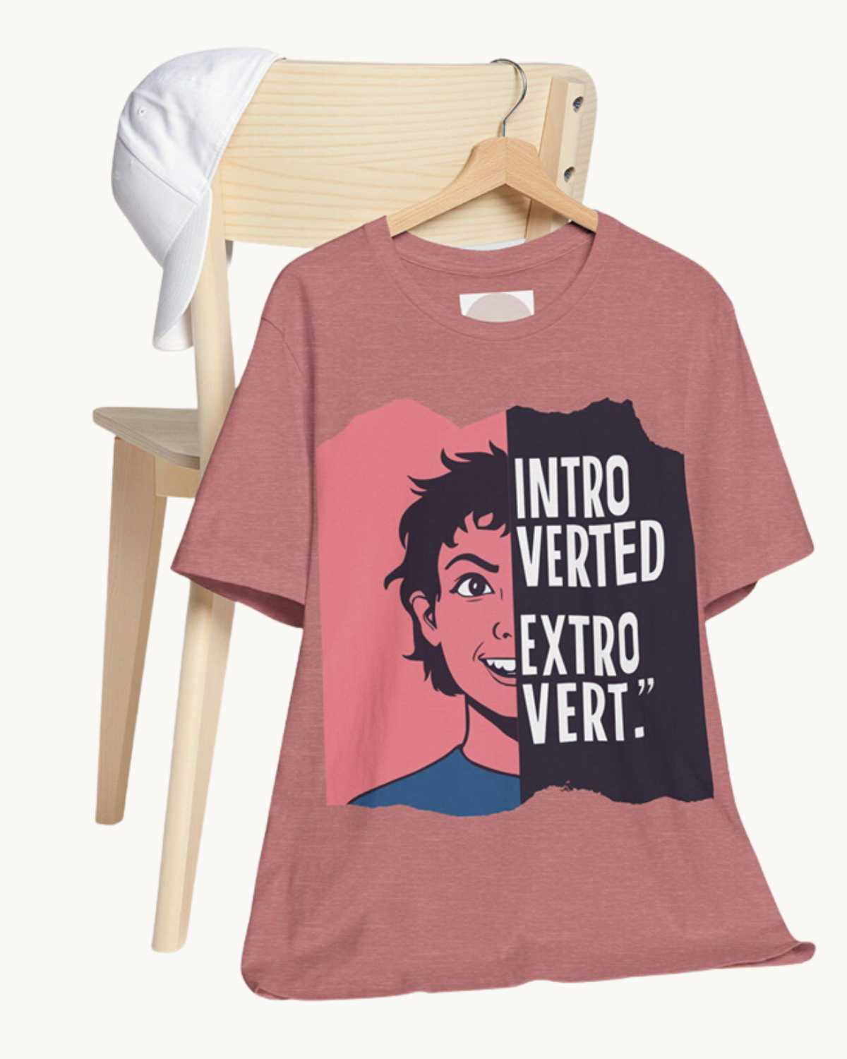 Introverted Extrovert T-Shirt – Embrace Your Unique Social Balance with Hellofeels