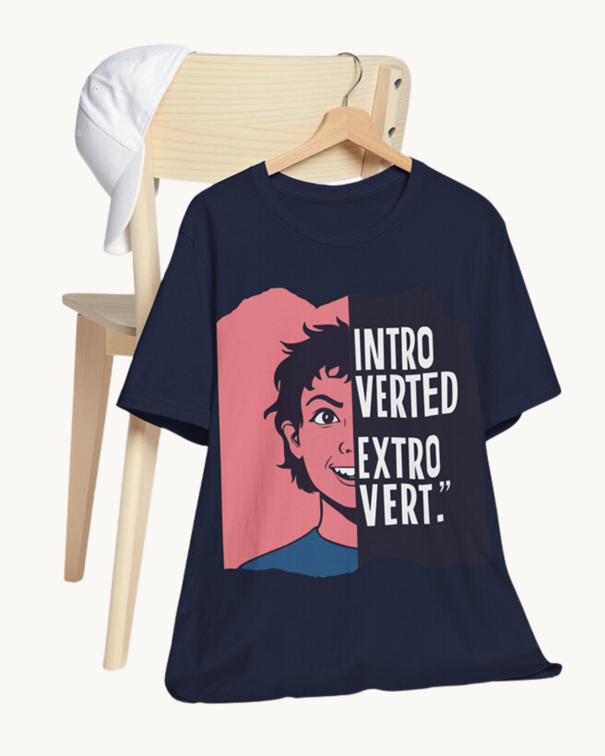 Introverted Extrovert T-Shirt – Embrace Your Unique Social Balance with Hellofeels