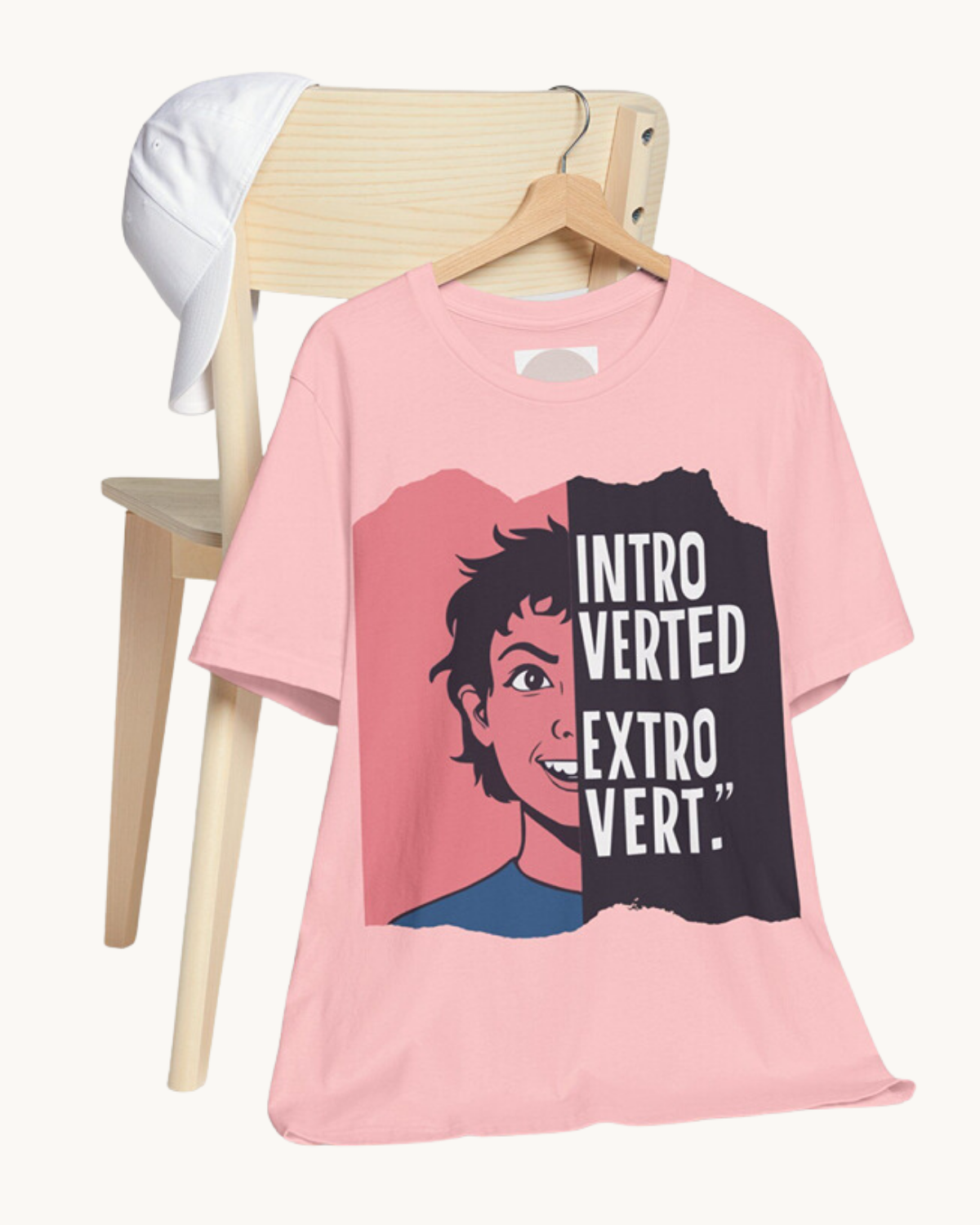 Introverted Extrovert T-Shirt – Embrace Your Unique Social Balance with Hellofeels