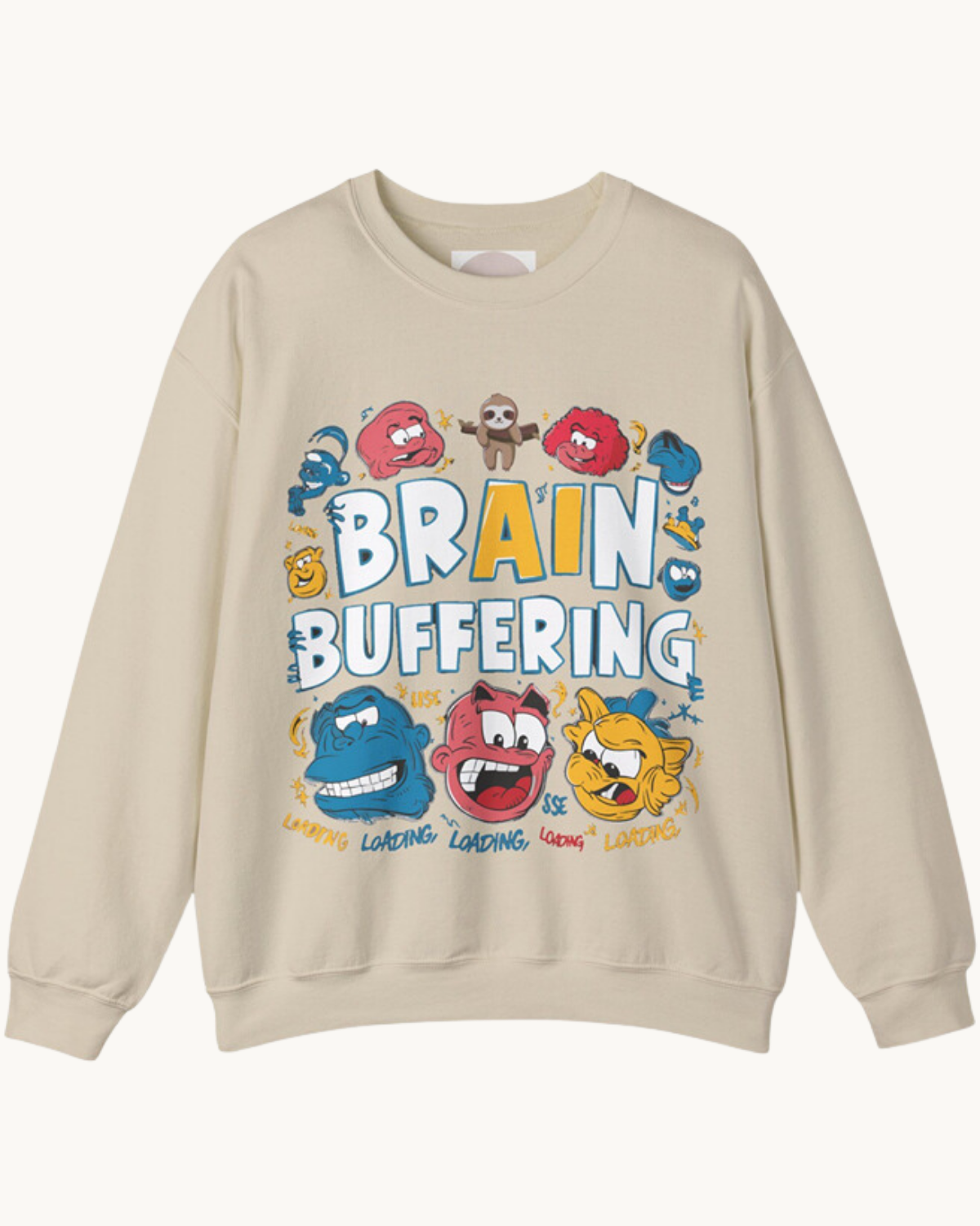 Brain Buffering Sweatshirt – Cozy & Relatable Humor Sweatshirt