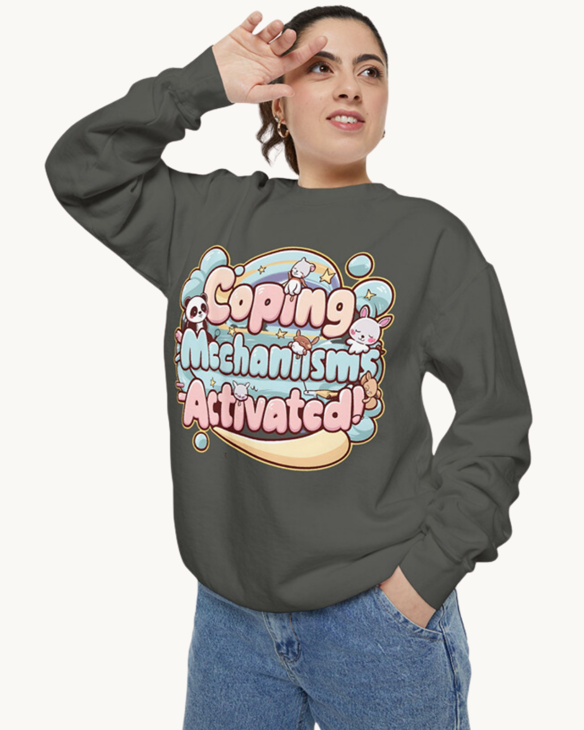 Coping Mechanism Activated Unisex Sweatshirt