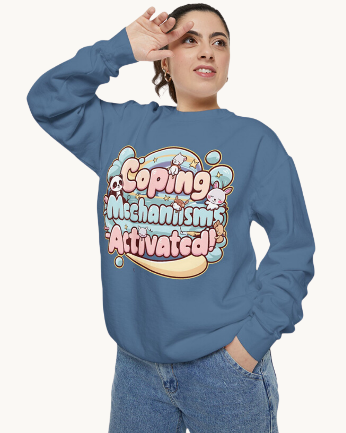 Coping Mechanism Activated Unisex Sweatshirt