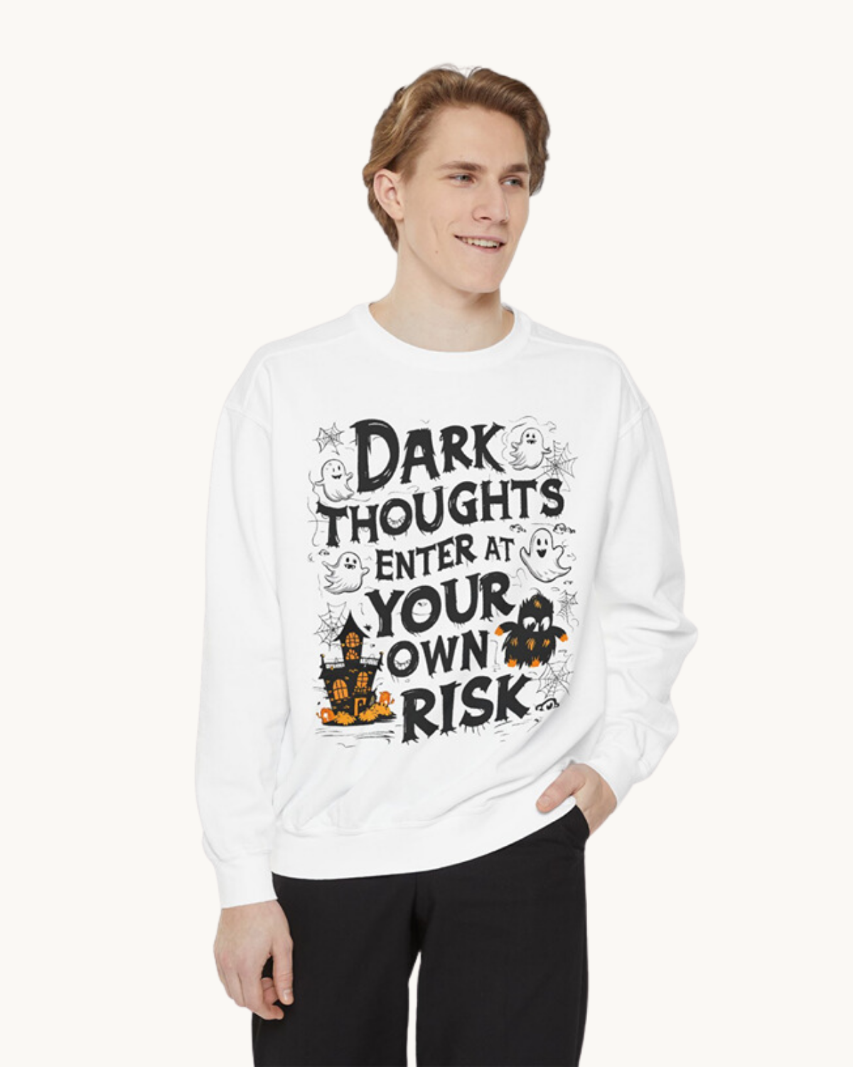 Dark Thoughts Enter at Your Own Risk - Unisex Sweatshirt