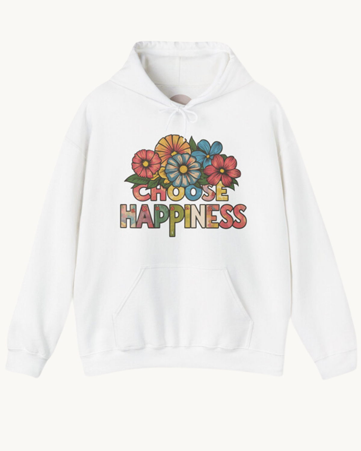 Choose Happiness Unisex Hoodie| Cozy & Ethical Comfort