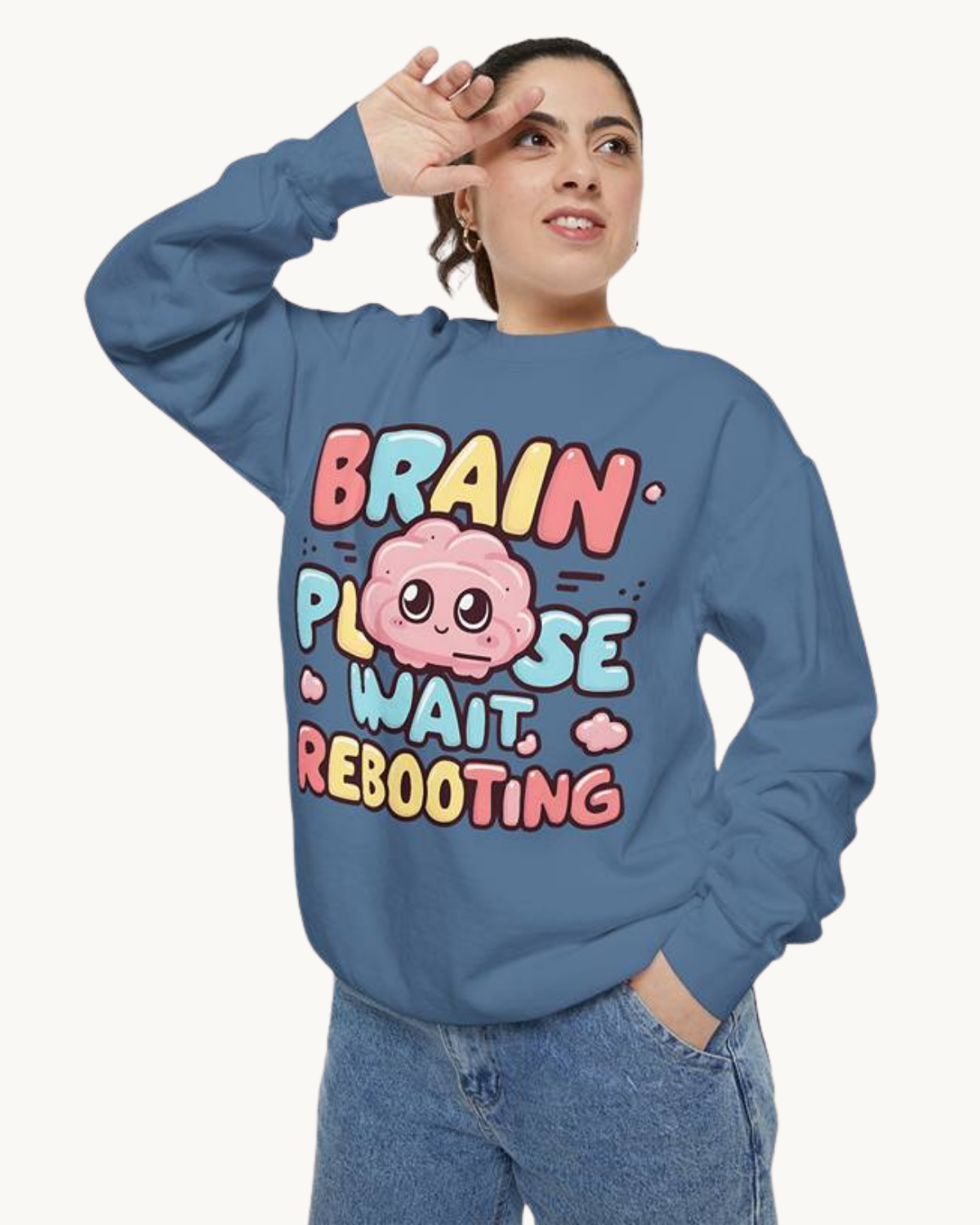 Brain Please Wait, Rebooting - Unisex -Sweatshirt