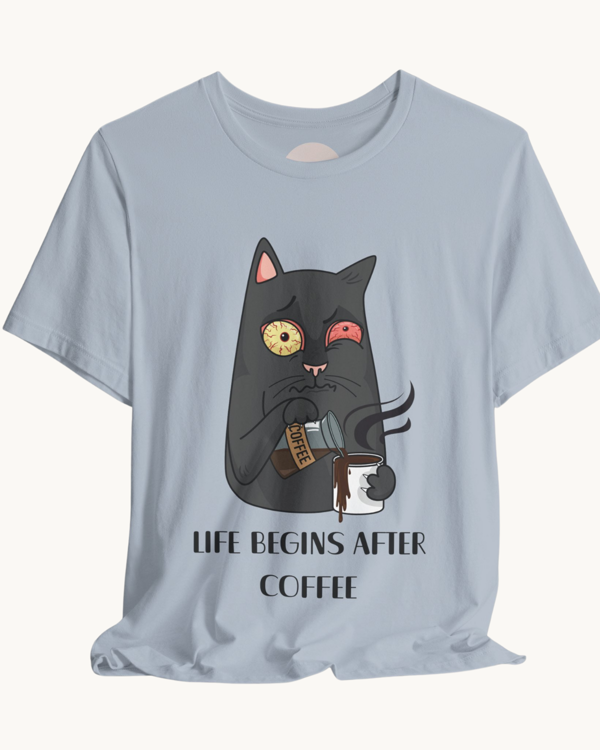 Life Begins After Coffee Unisex Tee