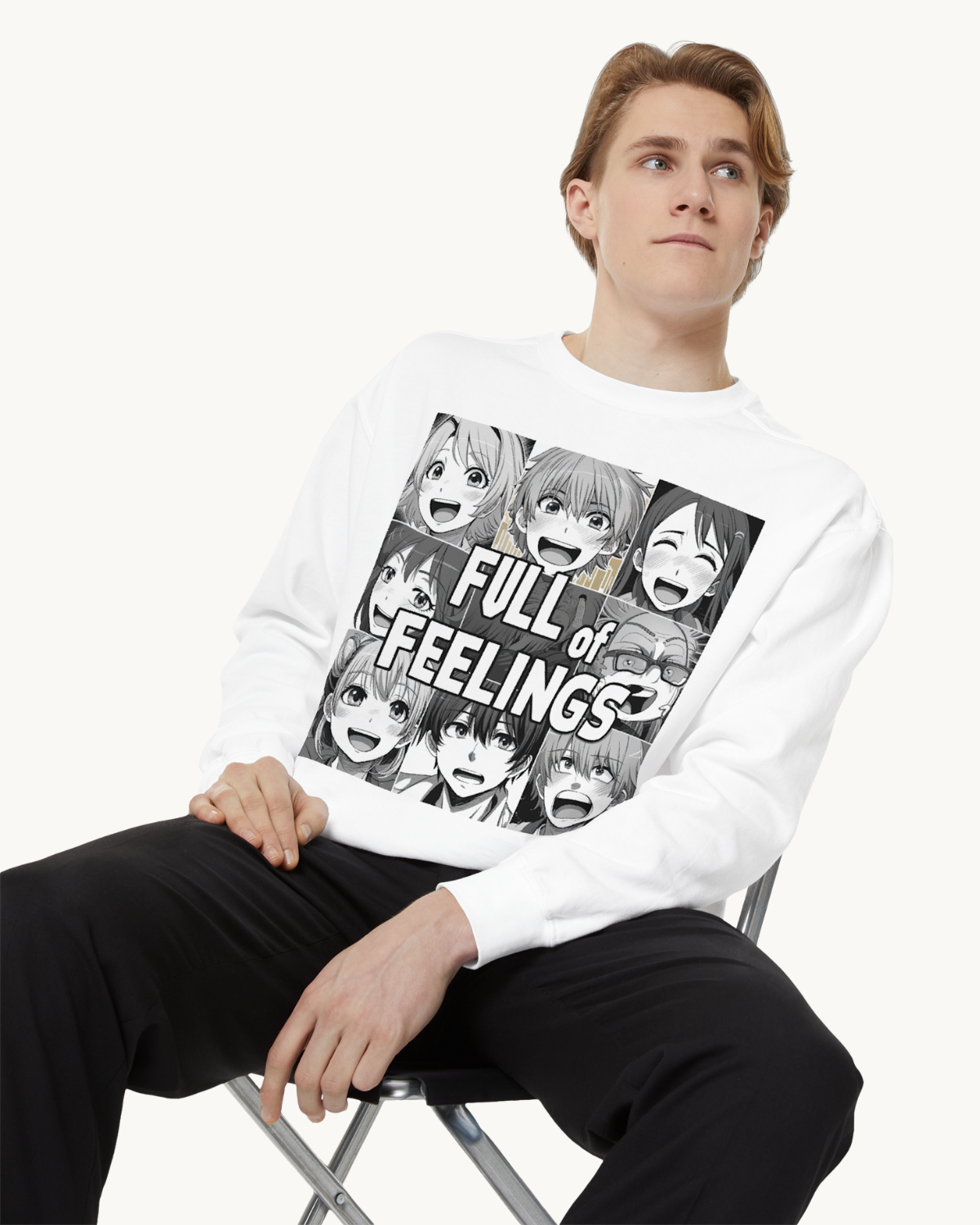 Full of Feelings Manga Unisex Sweatshirt