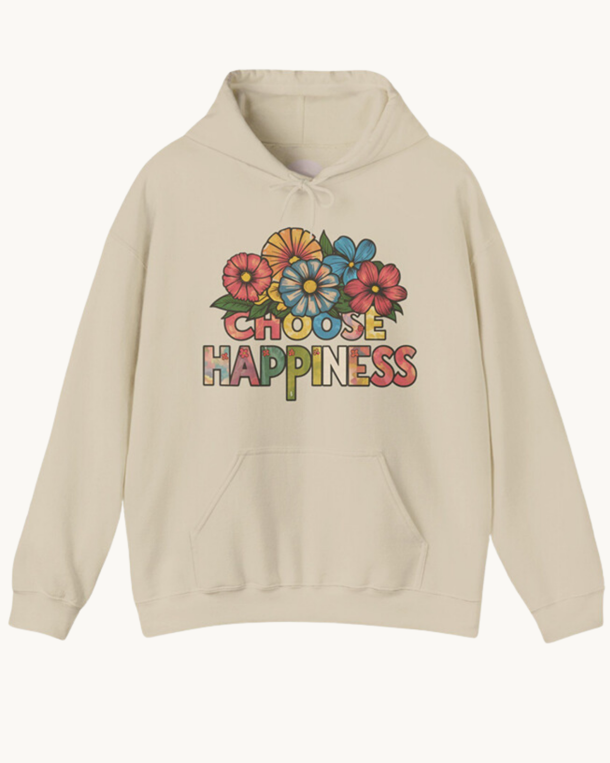 Choose Happiness Unisex Hoodie| Cozy & Ethical Comfort