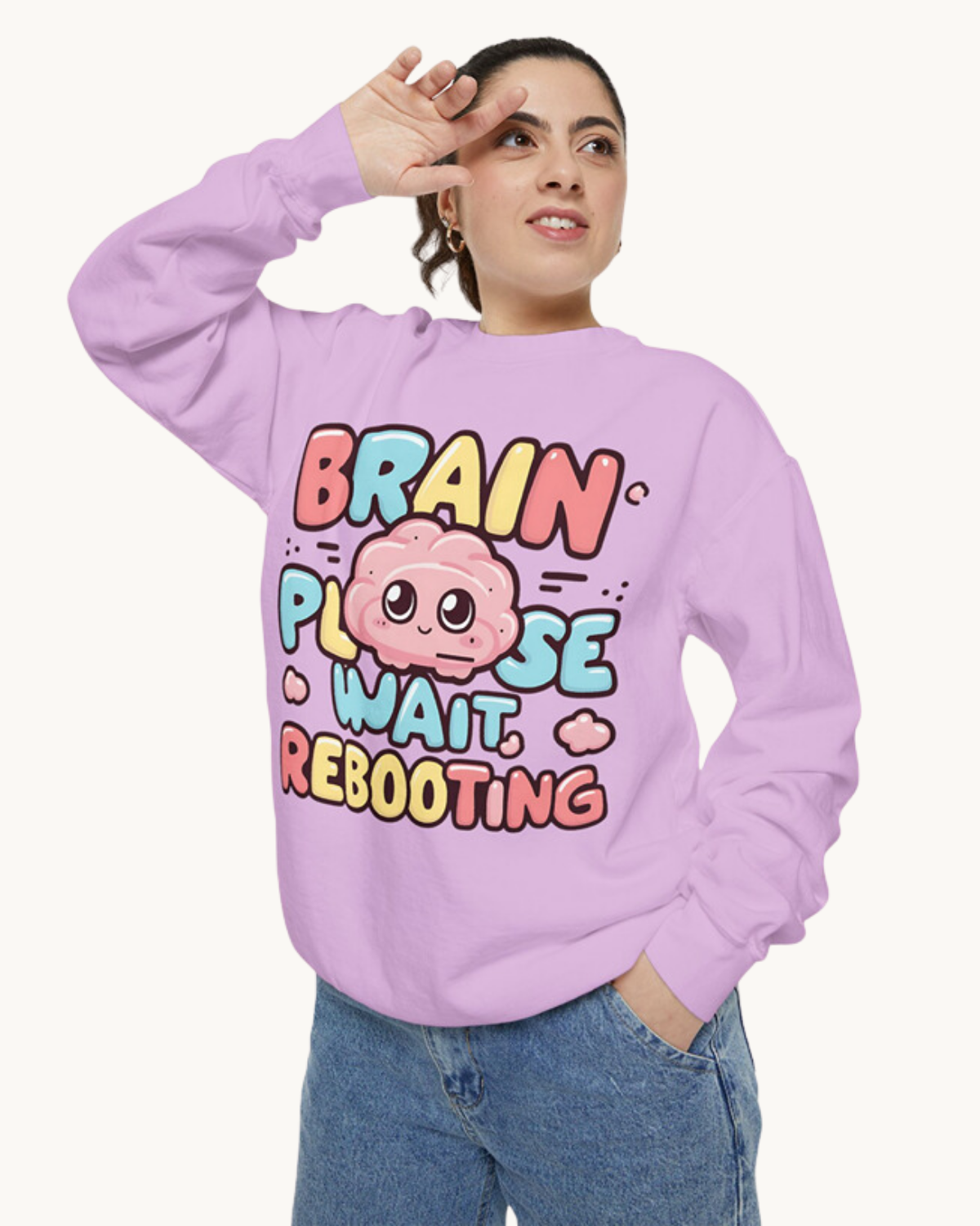 Brain Please Wait, Rebooting - Unisex -Sweatshirt