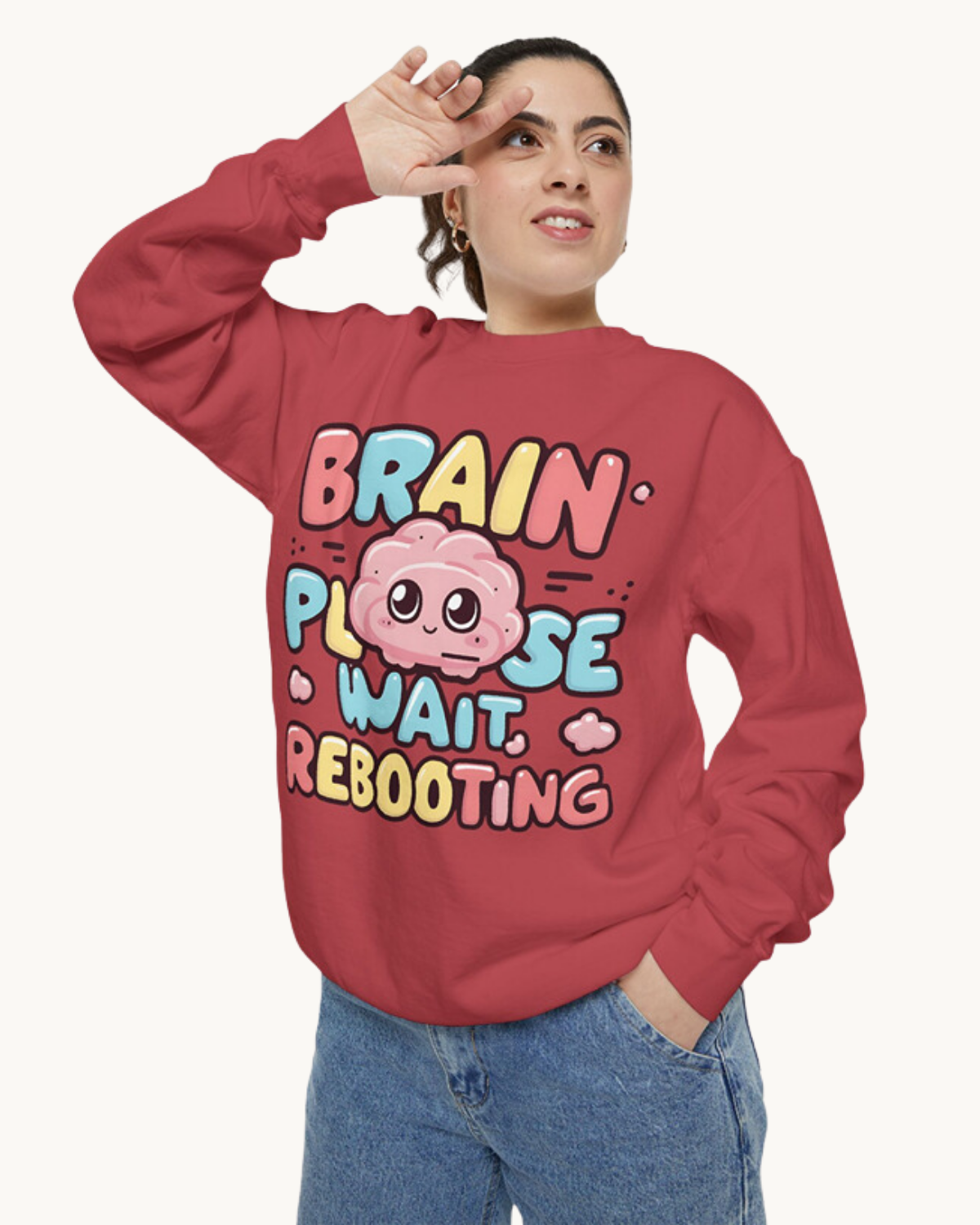 Brain Please Wait, Rebooting - Unisex -Sweatshirt