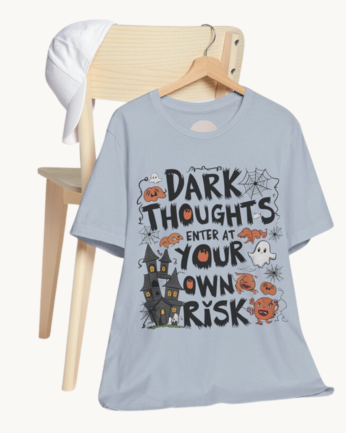 Dark Thoughts Enter at Your Own Risk Unisex Tee