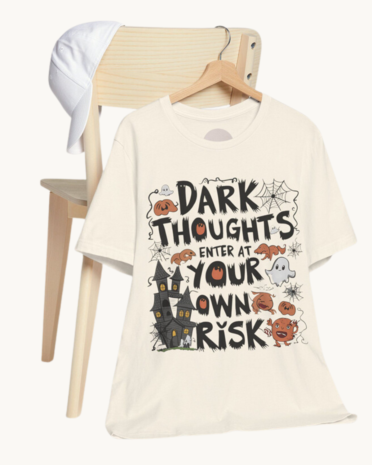 Dark Thoughts Enter at Your Own Risk Unisex Tee