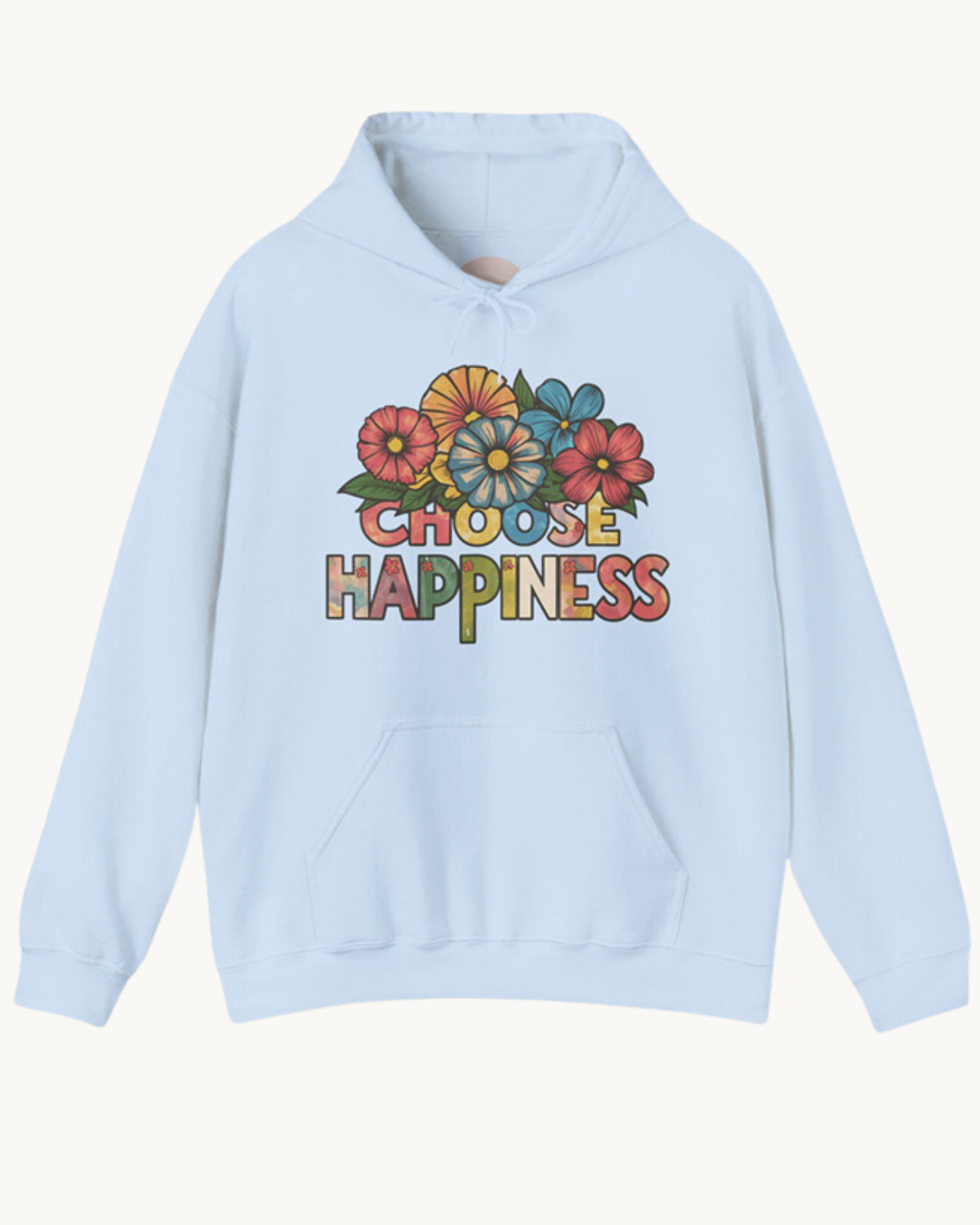 Choose Happiness Unisex Hoodie| Cozy & Ethical Comfort