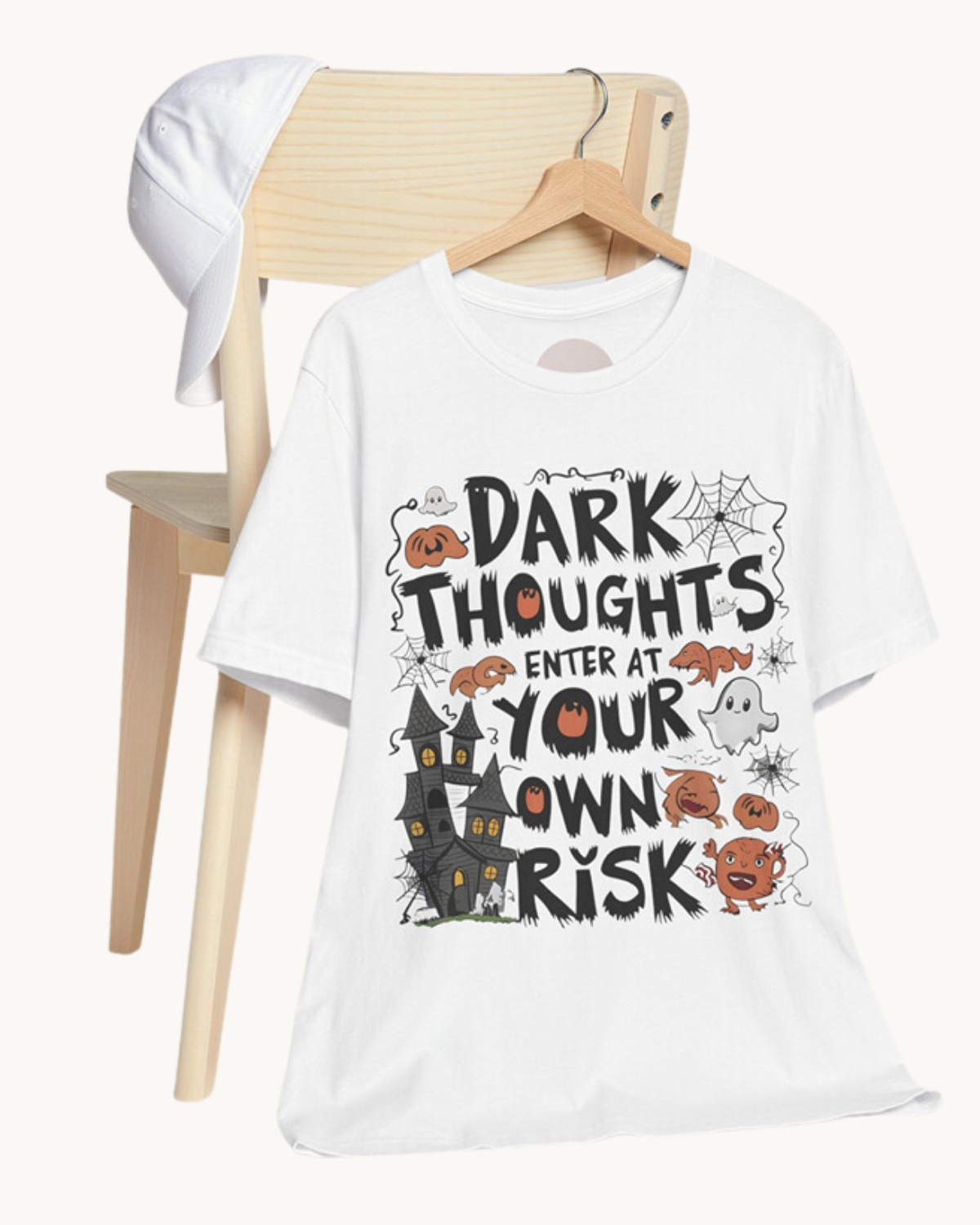 Dark Thoughts Enter at Your Own Risk Unisex Tee