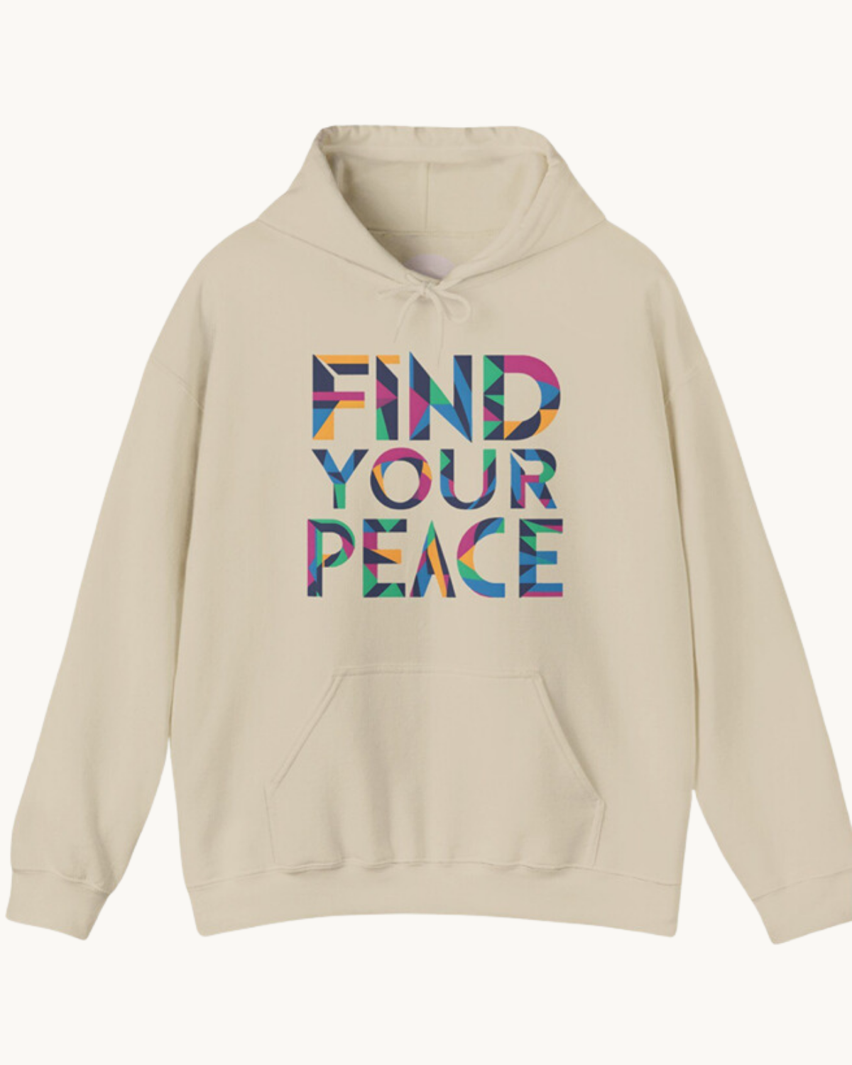 Find Your Peace Unisex Hoodie – Cozy Comfort with a Mental Health Twist