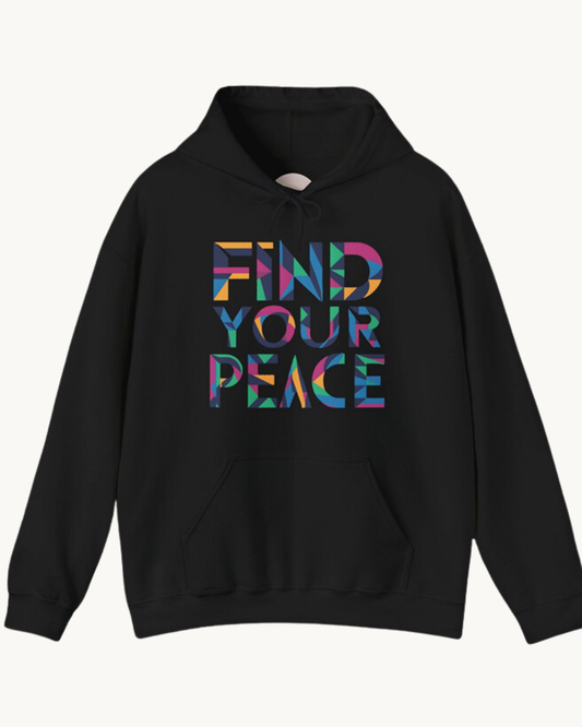 Find Your Peace Unisex Hoodie – Cozy Comfort with a Mental Health Twist