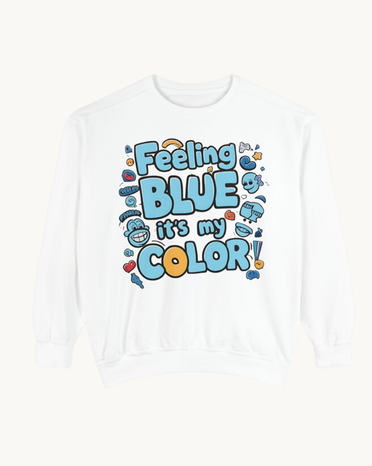 Feeling Blue Hoodie – Comfort with a Cause Sweatshirt | Hellofeels