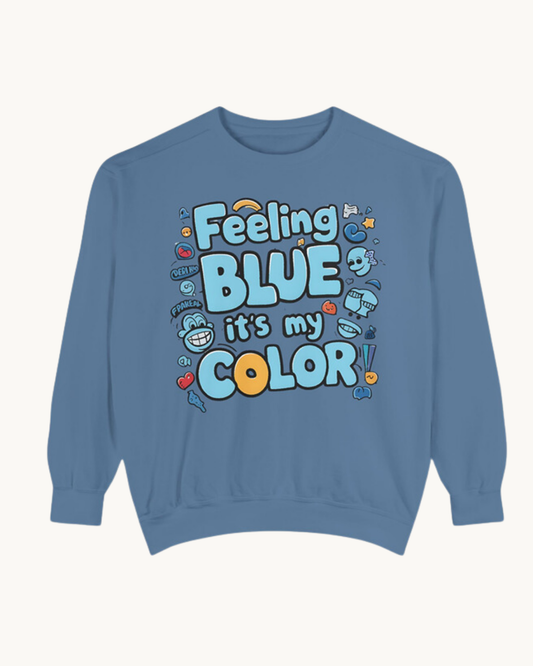 Feeling Blue Hoodie – Comfort with a Cause Sweatshirt | Hellofeels