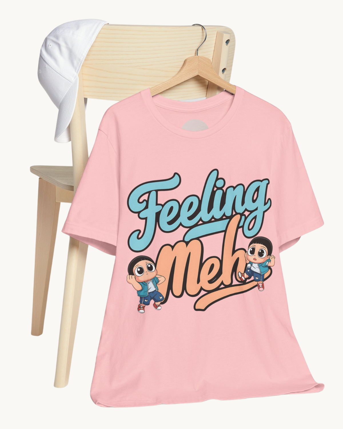 Feeling Meh Unisex Tee – Mental Health Awareness with a Touch of Sarcasm