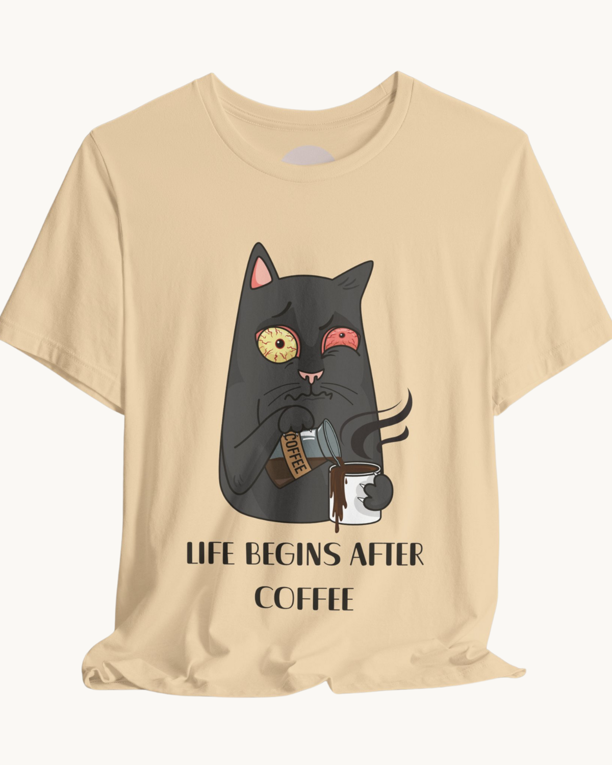 Life Begins After Coffee Unisex Tee