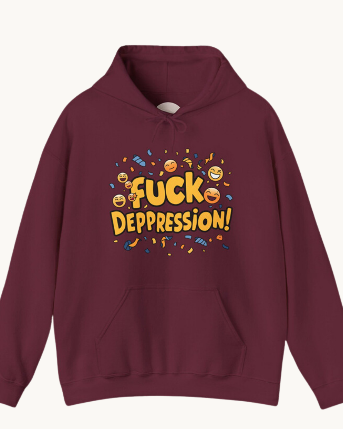 Fuck Depression Unisex Heavy Blend Hooded Sweatshirt