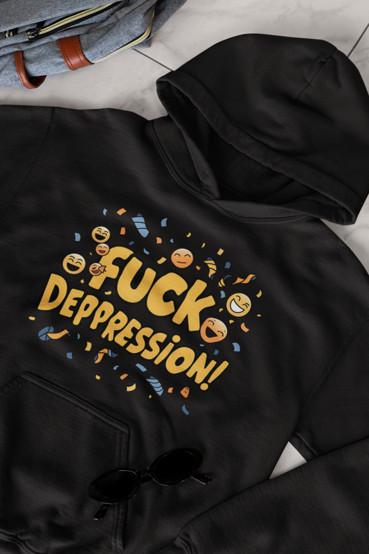 Fuck Depression Unisex Heavy Blend Hooded Sweatshirt