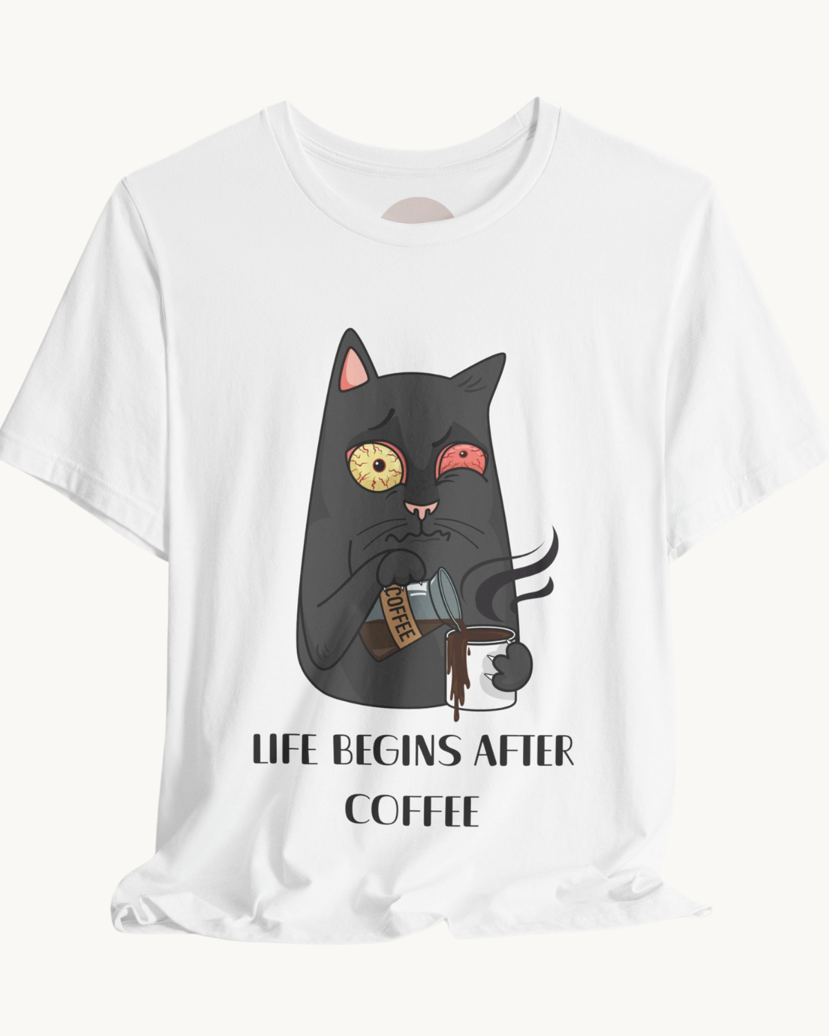 Life Begins After Coffee Unisex Tee