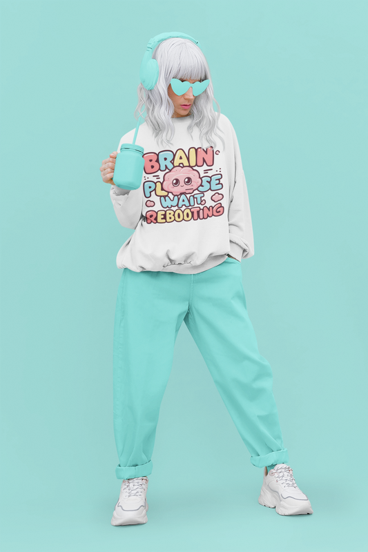 Brain Please Wait, Rebooting - Unisex -Sweatshirt