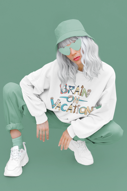 Brain on Vacation Unisex Sweatshirt