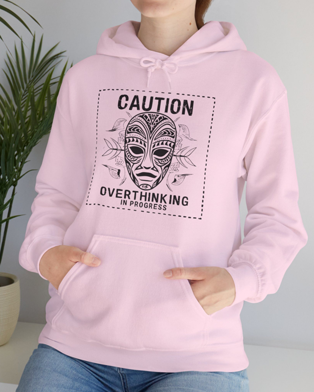 Caution: Overthinking in Progress - Unisex Heavy Blend Hooded Sweatshirt