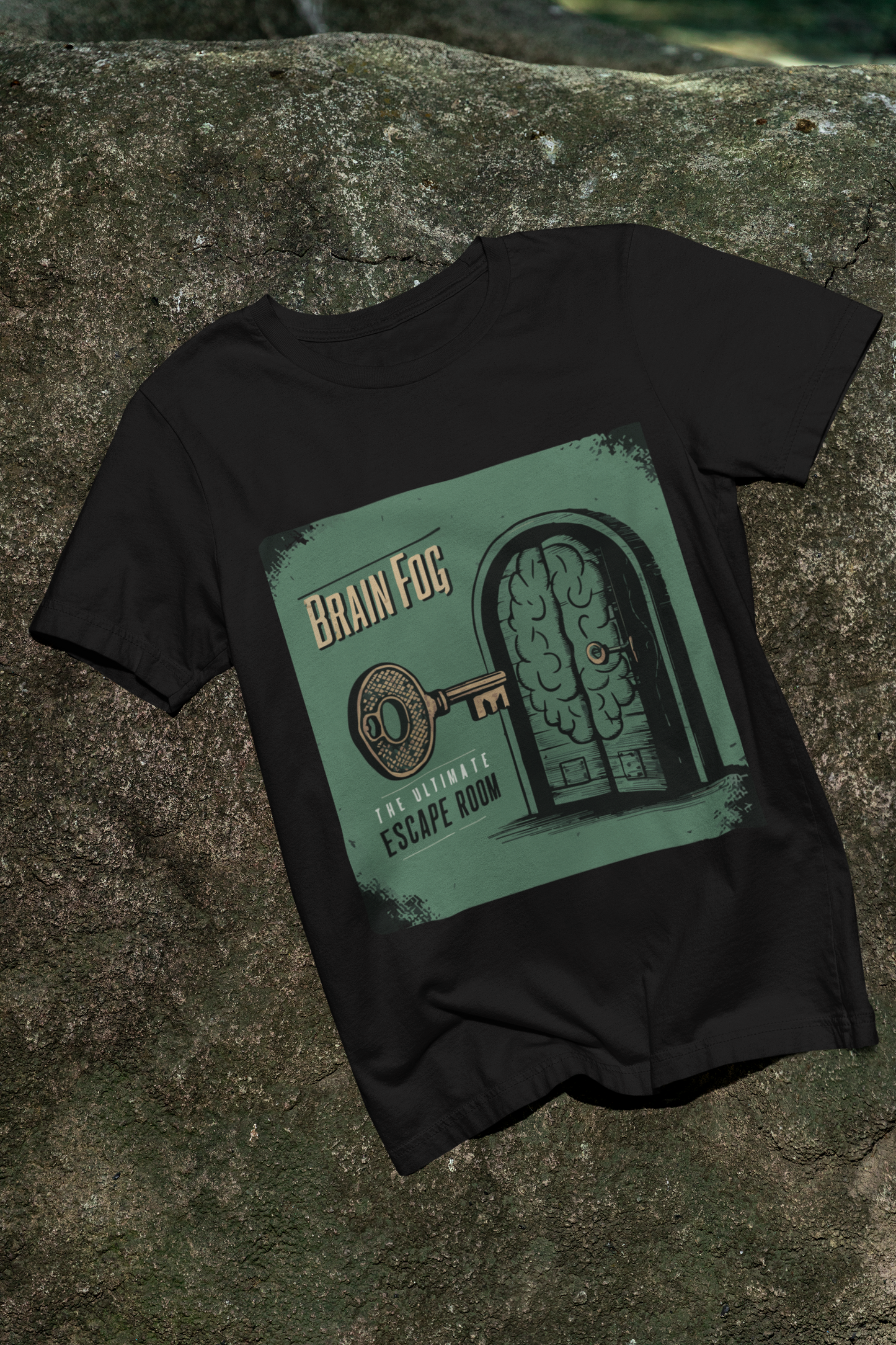 Brain Fog: The Ultimate Escape Room - Unisex Tee | Lightweight Cotton for Mental Health Awareness